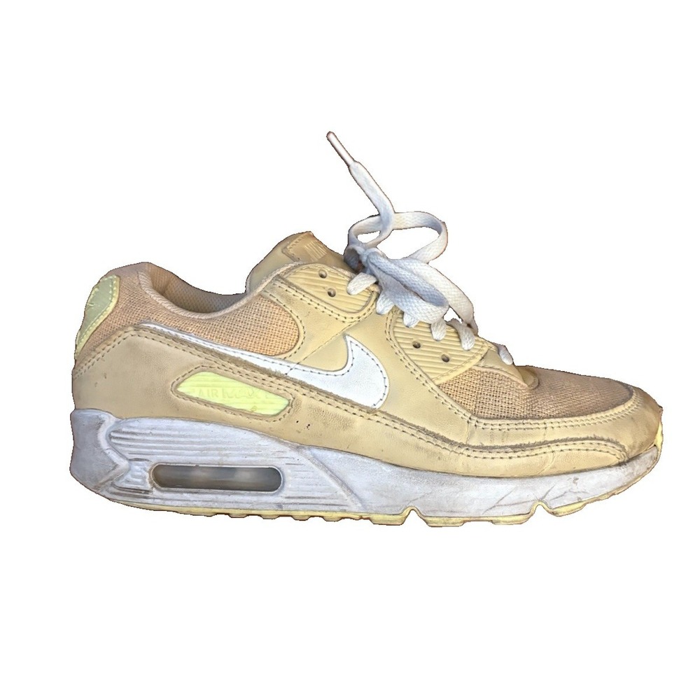 Nike Air Max 90 Womens Sz 8 Sesame Summit/White DD9677 200